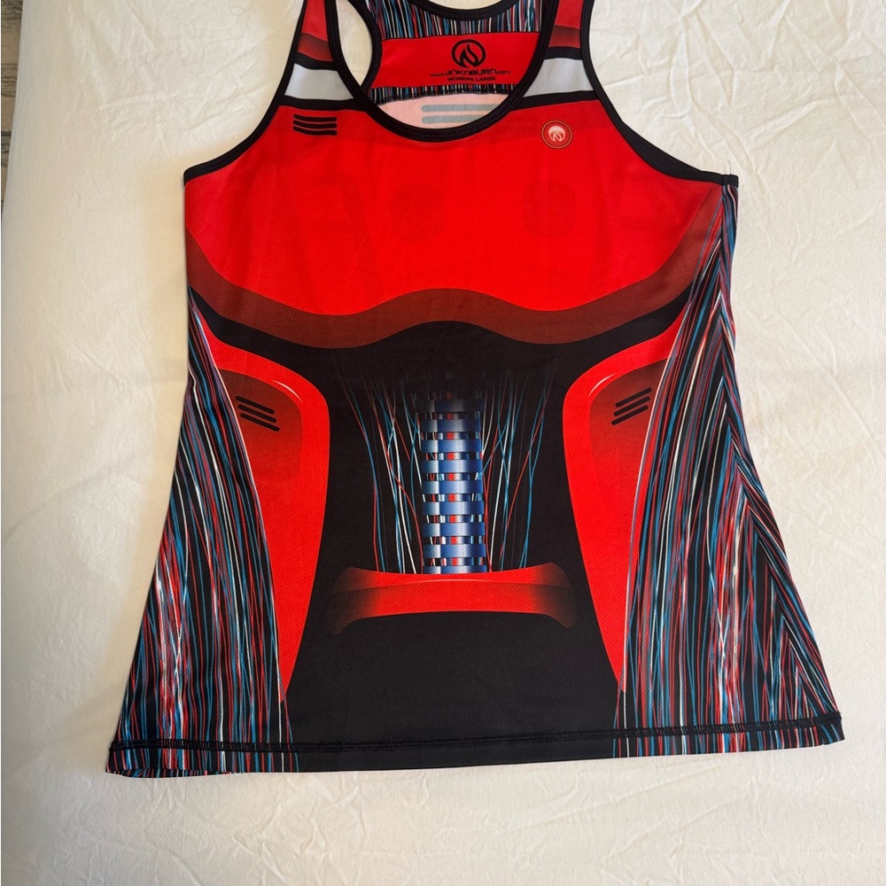 Excellent condition. InknBurn Women’s Red Robot Tank - Large